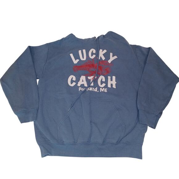 LUCKY CATCH Hoodie Sweaters Unisex Gildan Size M - Picture 1 of 6
